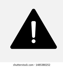 Exclamation Triangle Icon. Attention or Warning Vector, Sign and Symbol for Design, Presentation, Website or Apps Elements.