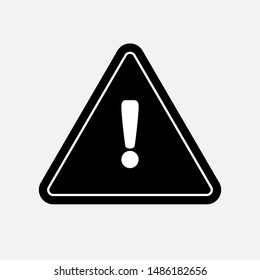 Exclamation Triangle Icon. Attention or Warning Vector, Sign and Symbol for Design, Presentation, Website or Apps Elements.