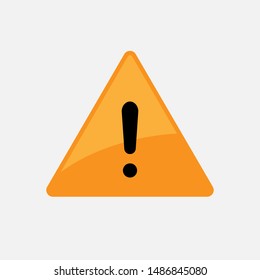
Exclamation Triangle Icon. Attention or Warning Vector, Sign and Symbol for Design, Presentation, Website or Apps Elements.