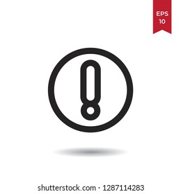 Exclamation vector icon
