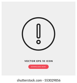 Exclamation vector icon