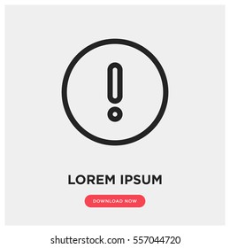 Exclamation vector icon