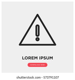 Exclamation vector icon