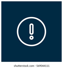 Exclamation vector icon, attention symbol. Modern, simple flat vector illustration for web site or mobile app