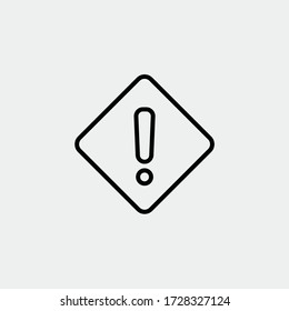 exclamation vector icon illustration sign