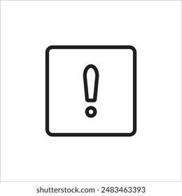 exclamation vector icon line template