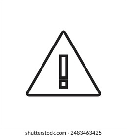 Plantilla de línea de Vector de exclamación