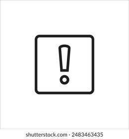 exclamation vector icon line template