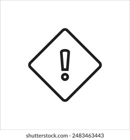 exclamation vector icon line template