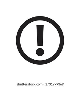 Exclamation vector icon, simple sign for web site and mobile app.