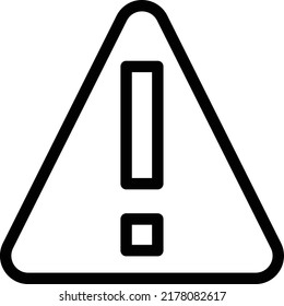 Exclamation Vector illustration on a transparent background.Premium quality symmbols.Stroke vector icon for concept and graphic design.