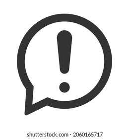 Exclamación, vector de diseño de icono de signo de advertencia