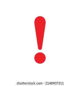 exclamation-caution icon simple clip art vector illustration