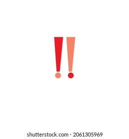 exclametory mark vector image or logo