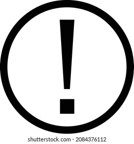 exclation mark in black colour
