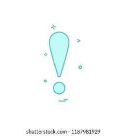 Exclimination icon design vector
