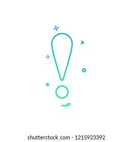 Exclimination icon design vector