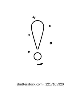Exclimination icon design vector