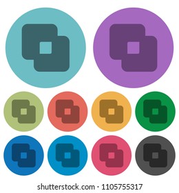 Exclude shapes darker flat icons on color round background