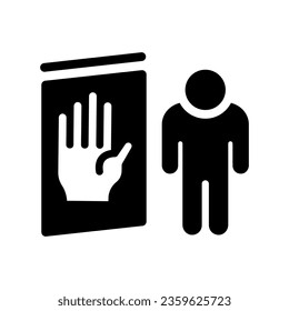 exclude solid icon illustration vector graphic