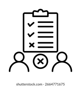 Exclusion Icon Element for Design