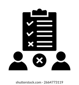 Exclusion Icon Element for Design