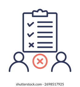 Exclusion Icon Element for Design