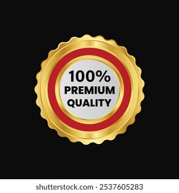 Etiqueta dorada 100% Premium