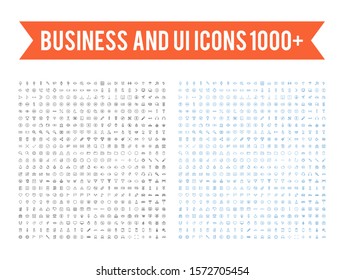 Exclusive 1000 plus thin line icons set - Ui icons set - Business icons set