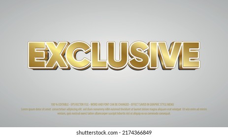 Efecto de texto editable de estilo 3d exclusivo