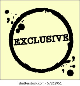exclusive abstract grunge rubber stamp