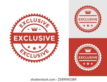 Exclusive badge circle logo design. Suitable for business, promotion, information and product label