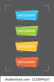 EXCLUSIVE AND BANNER CONCEPT