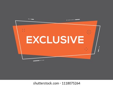 EXCLUSIVE AND BANNER CONCEPT