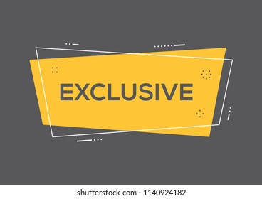 EXCLUSIVE AND BANNER CONCEPT