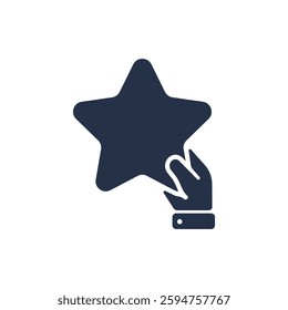 Exclusive benefit icon. Solid glyph series icon