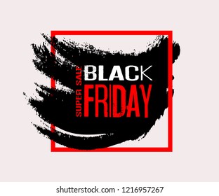 Exclusive Black Friday sale vector illustration