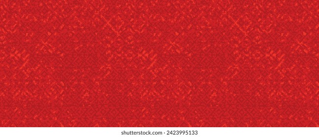 Exclusive bloody red modern messy lines wall stucco texture seamless pattern design in vector background. Decorative wall paint.