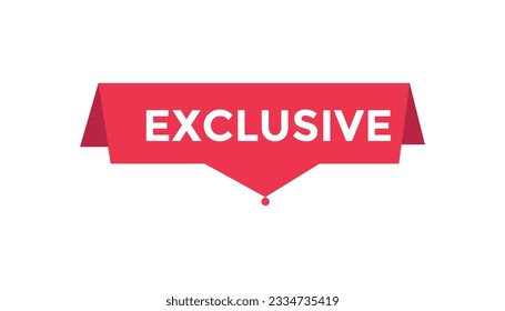 plantillas de banner web de botón exclusivo. Ilustración vectorial 