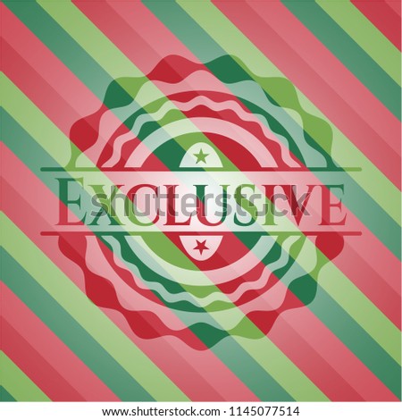 Exclusive christmas emblem background.