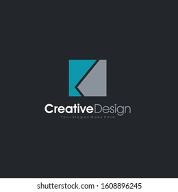Exclusive Classic Typography K Letter and V letter Combine Logo Emblem Monogram