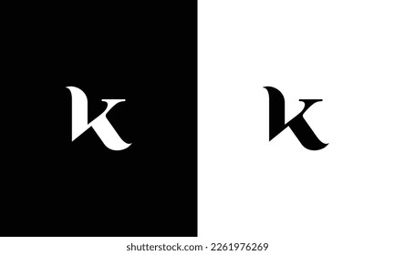 Exclusive Classic Typography K letter Combine Logo Emblem Monogram