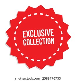 exclusive collection icon with white background