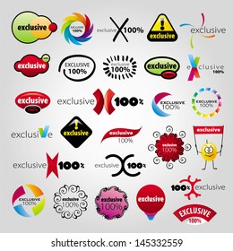 Exclusive collection of icons
