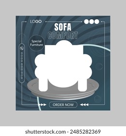 Exclusive comfortable luxury reasonable modern creative social media post design template.