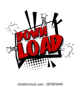 Exclusive comic font for commercial use make by Kapitosh. Comic text sound effects. Sounds vector illustration. Comics book balloon. Lettering download, web, button. Bubble icon speech phrase