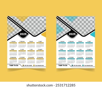 Exklusives und kreatives Wandkalenderdesign 2025