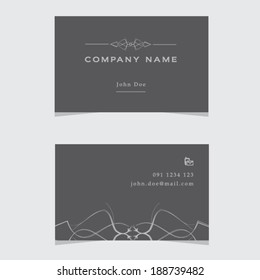 Exclusive Dark Gray Modern Business Card