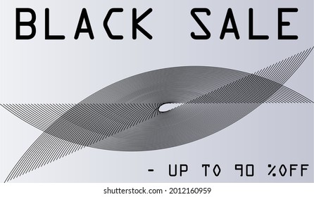 Ilustración de diseño exclusiva de una etiqueta de descuento con una etiqueta especial para una oferta de venta. Oferta de descuento de viernes negro promocional para maquetas de diseño.