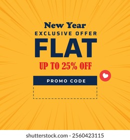 exclusive discount voucher code template get 25 percent off vector